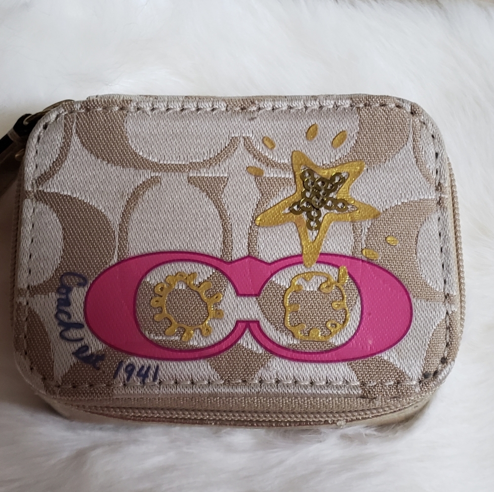 Coach Pill Case in Signature Print